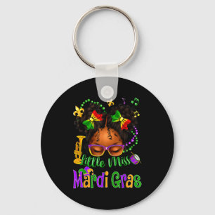 Little Miss Mardi Gras Boog Meisjes Kinderen New O Sleutelhanger