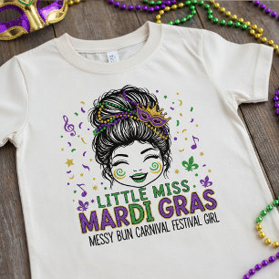 "Little Miss Mardi Gras", Carnaval met rommelige k T-shirt