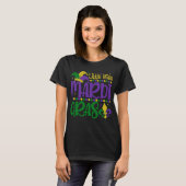 Little Miss Mardi Gras Cute Carnival Outfit T-shirt (Voorkant volledig)