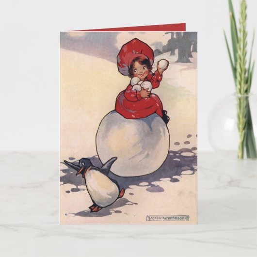 Little Miss Mischief van Agnes Richardson  Feestdagen Kaart (Voorkant)