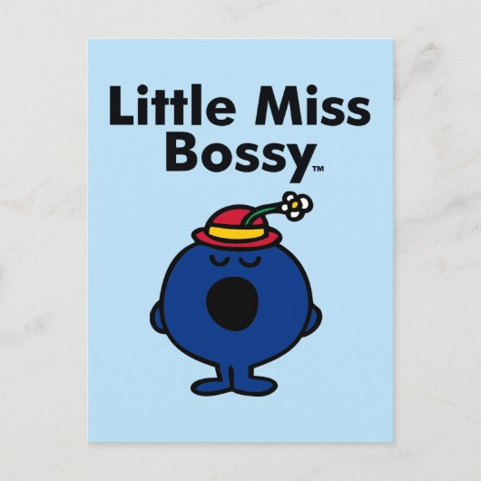 Little Miss | Miss Bossy is zo bazig Briefkaart (Voorkant)