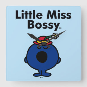 Little Miss   Miss Bossy is zo bazig Vierkante Klok