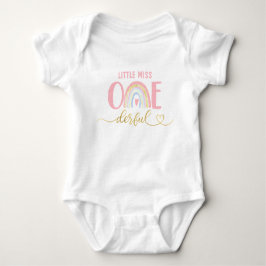 Little miss mooie regenboog romper