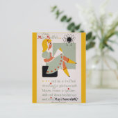 Little Miss Muffet Briefkaart (Staand voorkant)