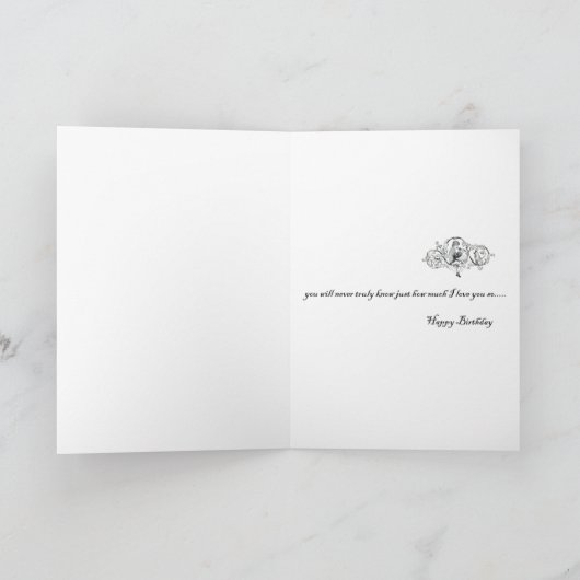 Little Miss Muffet Dearest Daughter Birthday Kaart (Binnen)