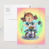LITTLE MISS MUFFET DOOR SHARON SHARPE BRIEFKAART (Voorkant / Achterkant)