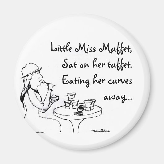 Little Miss Muffet Magneet (Voorkant)