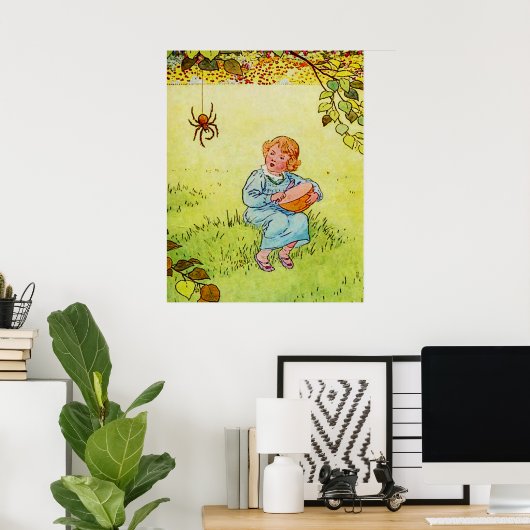 Little Miss Muffet Poster (Thuiskantoor)