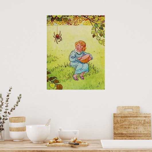 Little Miss Muffet Poster (Keuken)
