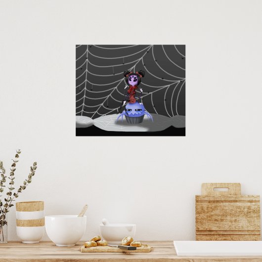Little Miss Muffet Poster (Keuken)