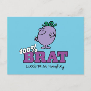 Little Miss Naughty 100% Brat Briefkaart