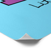 Little Miss Naughty 100% Brat Poster (Hoek)