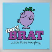 Little Miss Naughty 100% Brat Poster (Voorkant)