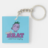 Little Miss Naughty 100% Brat Sleutelhanger (Achterkant)