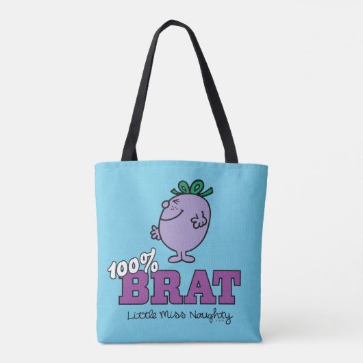 Little Miss Naughty 100% Brat Tote Bag (Achterkant)
