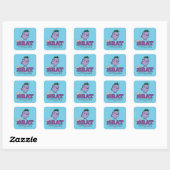 Little Miss Naughty 100% Brat Vierkante Sticker (Vel)