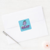 Little Miss Naughty 100% Brat Vierkante Sticker (Envelop)