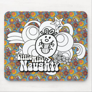 Little Miss Naughty met een gedurfde achtergrond Muismat