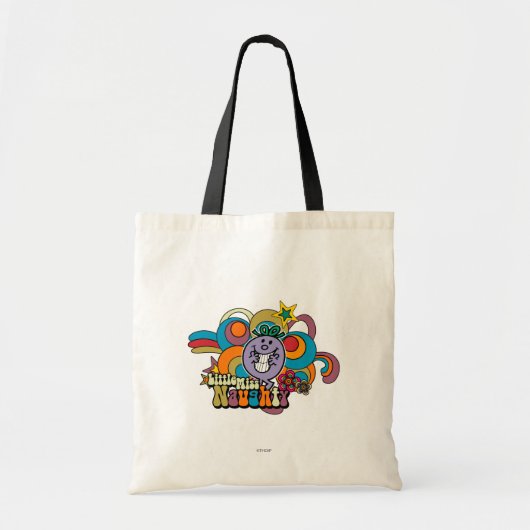 Little Miss Naughty Rainbow Tote Bag (Voorkant)
