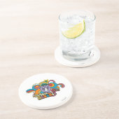 Little Miss Naughty Rainbow Zandsteen Onderzetter (Zijkant)