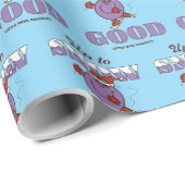 Little Miss Naughty Up to Snow Good Cadeaupapier (Rol Hoek)