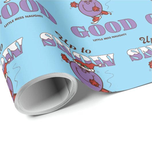 Little Miss Naughty Up to Snow Good Cadeaupapier (Rol Hoek)
