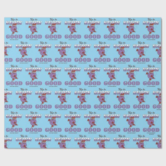 Little Miss Naughty Up to Snow Good Cadeaupapier (Vlak)