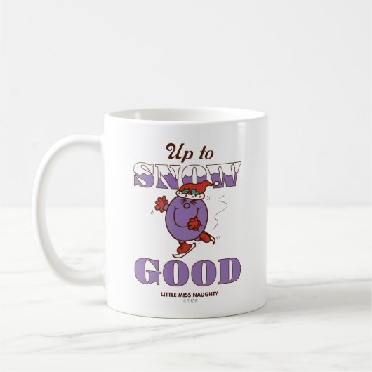 Little Miss Naughty Up to Snow Good Koffiemok (Links)