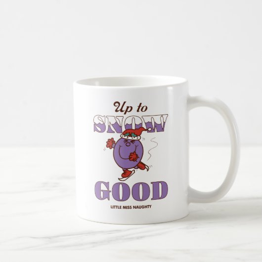 Little Miss Naughty Up to Snow Good Koffiemok (Rechts)