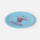 Little Miss Naughty Up to Snow Good Papieren Bordje (Gekanteld)