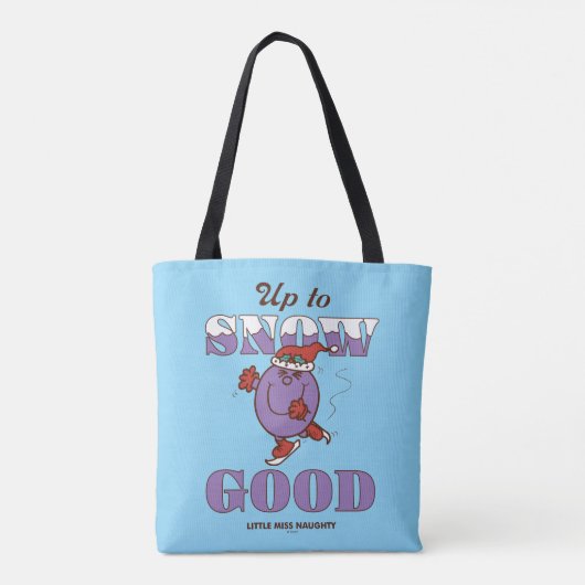Little Miss Naughty Up to Snow Good Tote Bag (Achterkant)