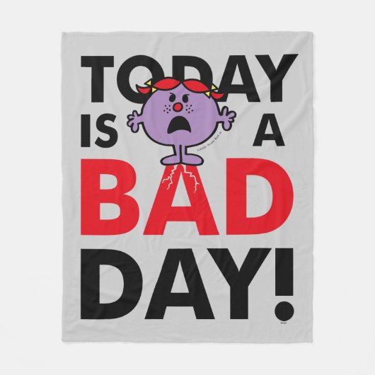 Little Miss Naughty | Vandaag is een slechte dag Fleece Deken (Voorkant)