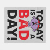 Little Miss Naughty | Vandaag is een slechte dag Fleece Deken (Voorkant (Horizontaal))