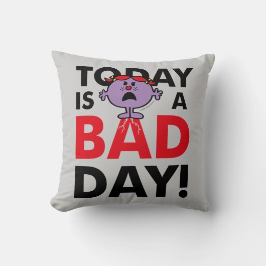 Little Miss Naughty | Vandaag is een slechte dag Kussen (Voorkant)