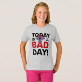 Little Miss Naughty | Vandaag is een slechte dag T-shirt (Voorkant volledig)