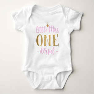 Little Miss One Derful 1st Birthday Baby Bodysuit
