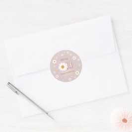 Little Miss Onederful 1e Verjaardag Ronde Sticker