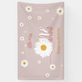 Little Miss Onederful 1e verjaardag Spandoek (Verticaal)