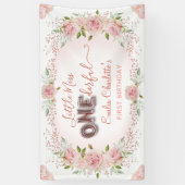 Little Miss Onederful 1st Birthday Banner (Verticaal)