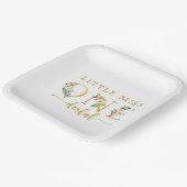 Little Miss Onederful 1st Birthday Papieren Bordje (Gebogen)