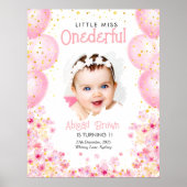 Little Miss Onederful 1st Birthday poster (Voorkant)