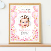 Little Miss Onederful 1st Birthday poster