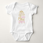 Little Miss Onederful 1st Birthday Romper (Voorkant)