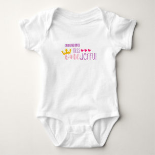 Little Miss Onederful 1st Birthday Romper