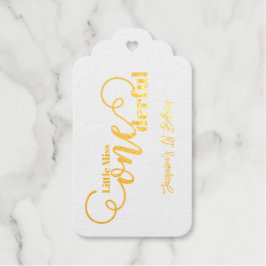 Little Miss ONEderful 1st First Birthday Cadeaulabels