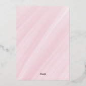 Little Miss ONEderful 1st First Birthday Folie Uitnodiging (Achterkant)