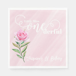 Little Miss ONEderful 1st First Birthday Servet