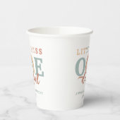 Little Miss Onederful Boho Rainbow Paper Cups – 1s Papieren Bekers (Links)