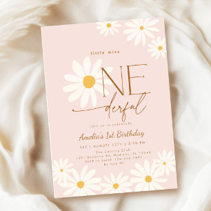 Little Miss Onederful Daisy 1e verjaardag Kaart