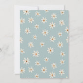 Little Miss ONEderful Daisy 1st Birthday Kaart (Achterkant)